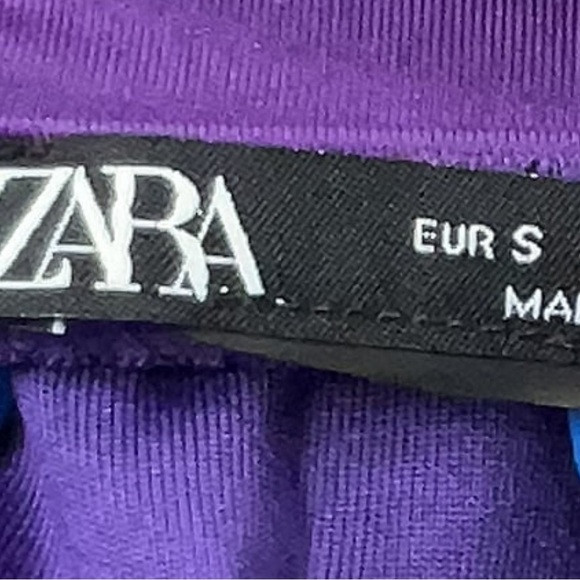 ZARA Sexy Purple Corset V Neck Strapless Swimsuit Size Small S Bloggers Fave - Picture 5 of 7